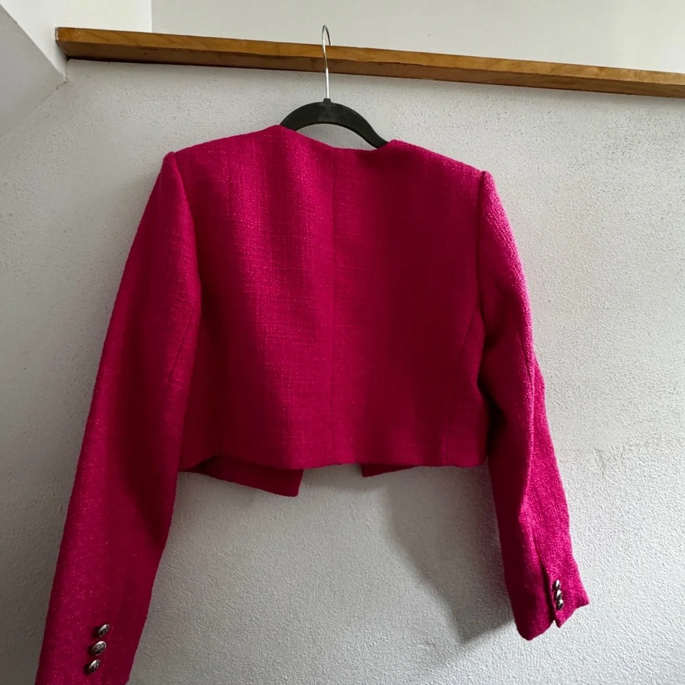 Pink tweed jacket - Picture 2 of 6